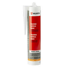 SILICONA ACETICA BLANCA 280ML WURTH