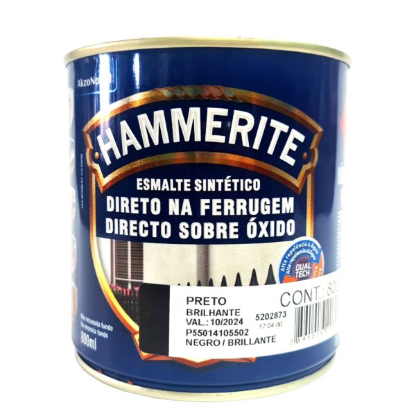 HAMMERITE GLOSSY BLACK 800ML