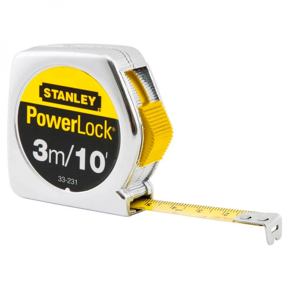 HUINCHA MEDIR POWERLOCK 3 MT STANLEY