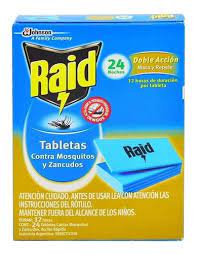 INSECTICIDA RAID TABLETAS 12 HORAS
