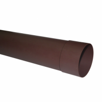 TUBO BAJADA CANAL PVC CAFE 75X3 MT