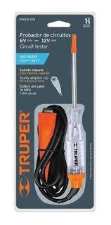 PROBADOR DE CIRCUITOS 6V - 12V TRUPER HEAVY DUTY
