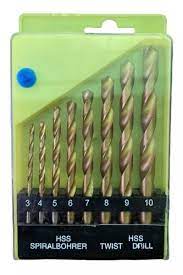 SET BROCA METAL 8 PCS INOXCROM