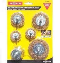 ESCOBILLA CEPILLO TALADRO 6 PCS INOXCROM