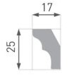 MOLDURA E2 25X17 2MT (E)