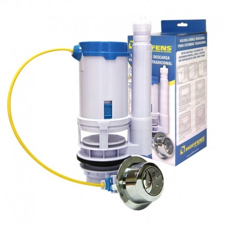 VALVULA DOBLE DESCARGA (6/4.1 LT) BOTON LATERAL