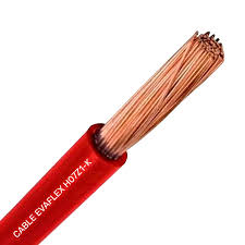 CABLE EVA 4MM ROJO X MT
