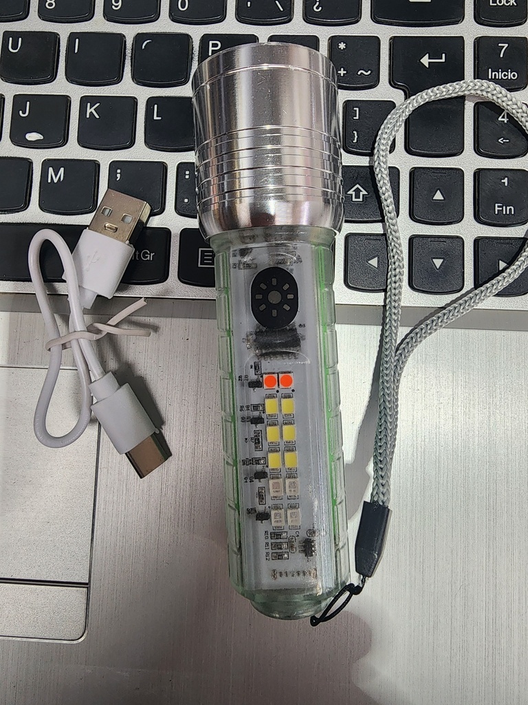 LINTERNA LED COB LIGHT FLASHLIGHT