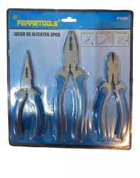 JUEGO ALICATE UNIVERSAL 3 PCS FERRETOOLS