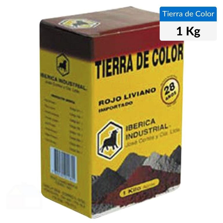 TIERRA COLOR ROJA 1/2KG