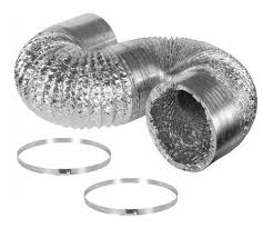 DUCTO DE VENTILACION ALUMINIO FLEXIBLE 5" CON ABRAZADERA