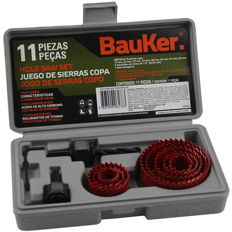 JUEGO DE SIERRA COPA 15 PCS FERRETOOLS