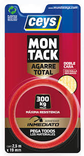 CINTA DOBLE CONTACTO 19MM X 2.5MT CEYS