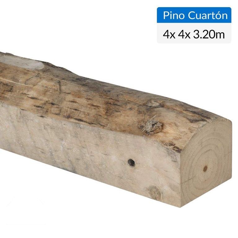 PINO BRUTO 4X4" X 3.20MT