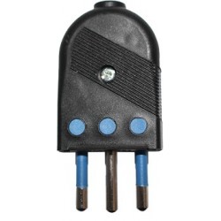ENCHUFE MACHO CONVERTIBLE 2P + T 10A 220V