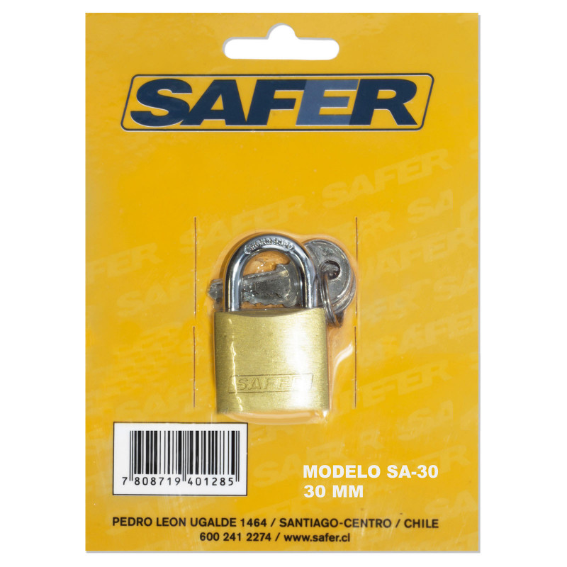 CANDADO SAFER 30 MM