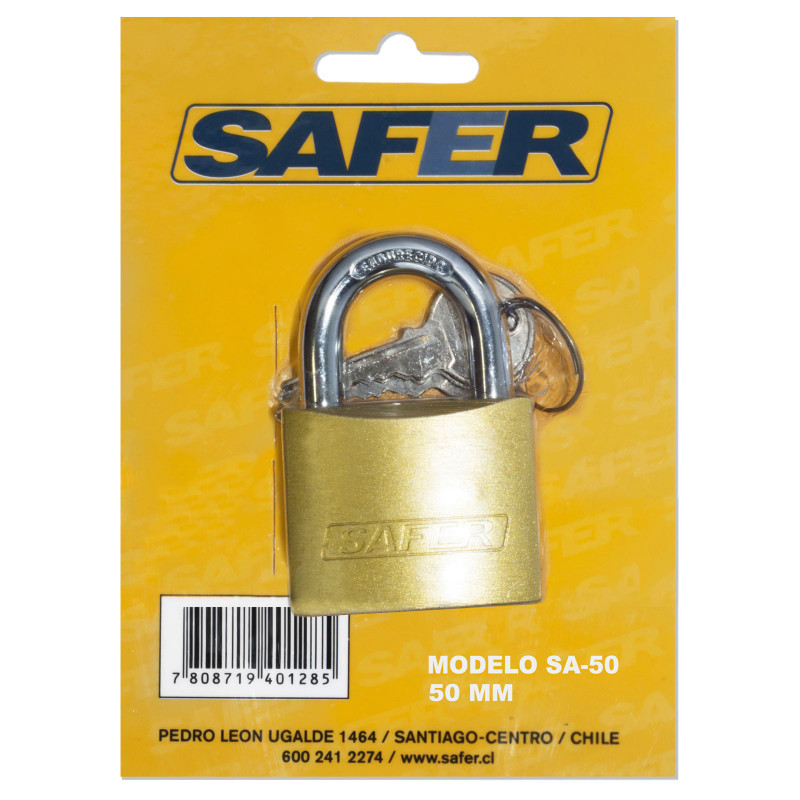 CANDADO SAFER 50 MM