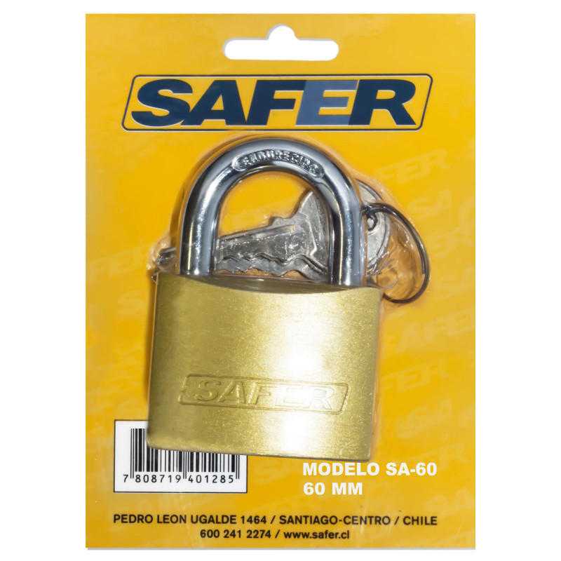 CANDADO SAFER 60 MM