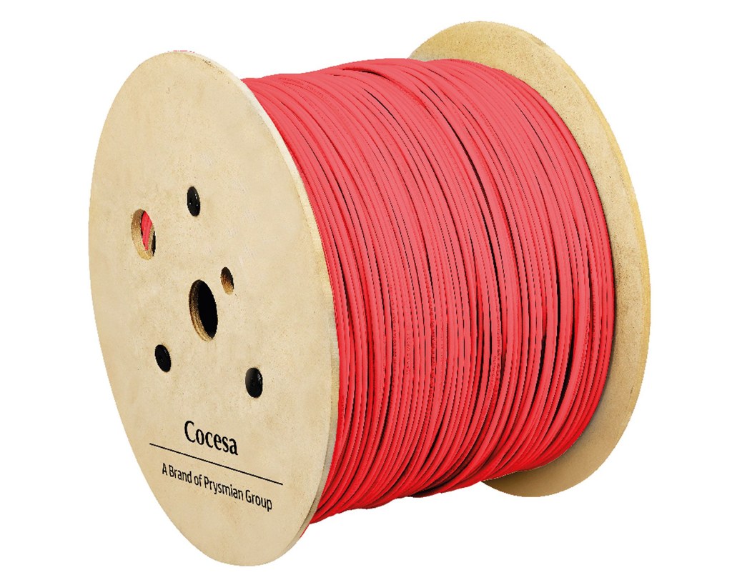 ALAMBRE H07V-U 1,5MM ROLLO 10 MT, ROJO