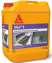 SIKA 3 ACELERANTE CONTROL DE FRAGUADO 4.5 LT