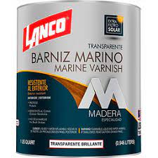 BARNIZ MARINO TRANSPARENTE NATURAL 1/4 GL LANCO