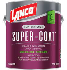[TINTOMETRIA] ESMALTE AL AGUA SUPER COAT 1GL LANCO