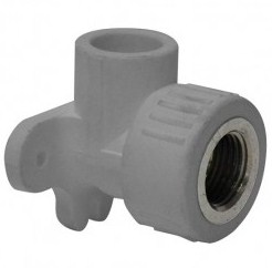CODO PPR CON SOPORTE 20X20MM HI METALICO