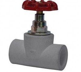 LLAVE DE PASO PPR MANILLA METALICA ROJA 20MM