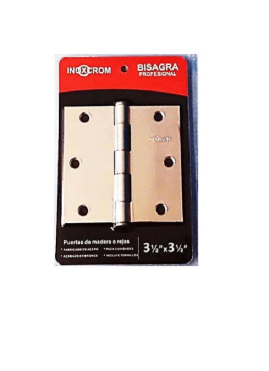 BISAGRA 3 1/2"X3 1/2" INOX INOXCROM